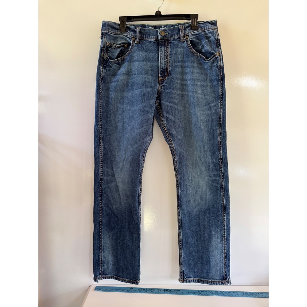Wrangler 20X No. 42 Mens Blue Denim Jeans 36x31 Bootcut Western Cowboy